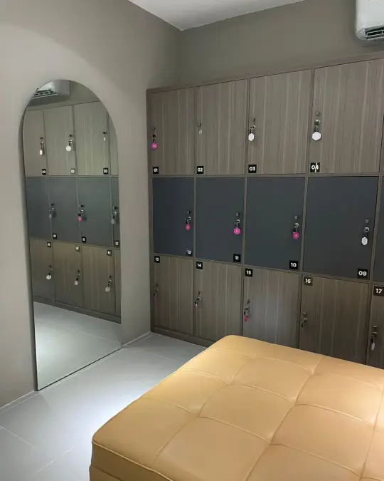 Changing room lockers