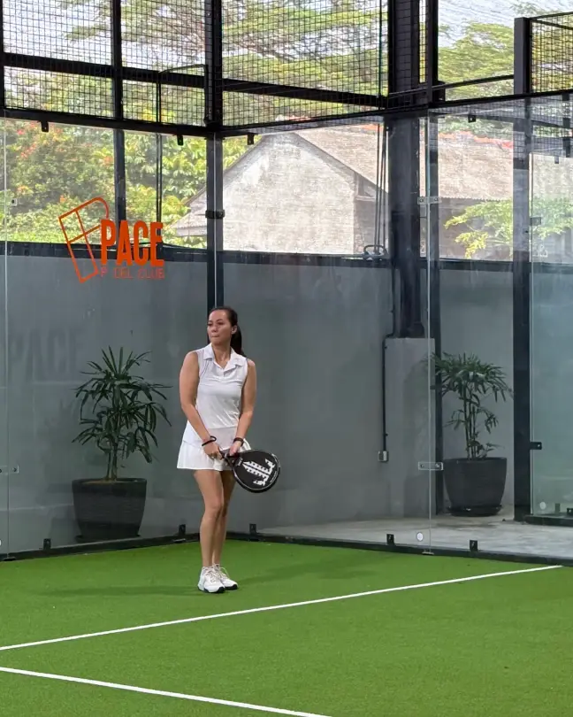 A player on court