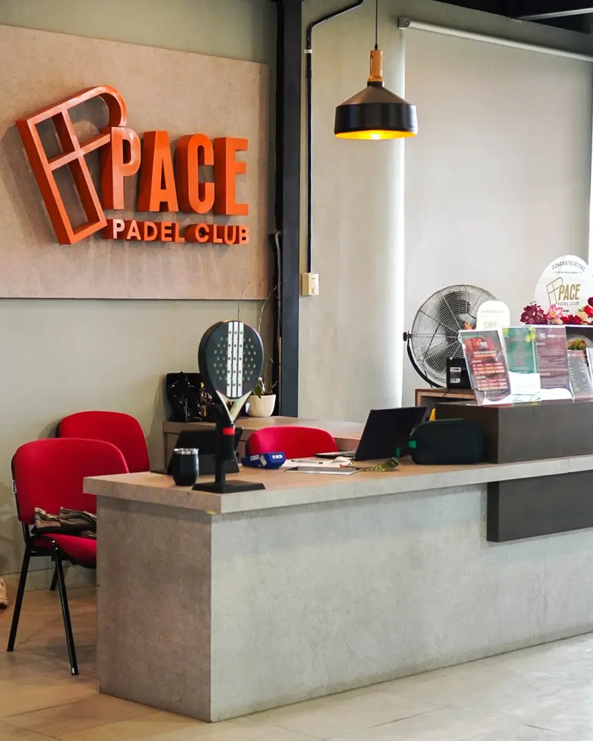Reception with the Pace logo